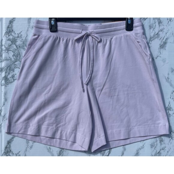 Style & Co. Lavender Cotton Blend Shorts Elastic Waistband Drawstring Pockets S - Picture 1 of 9